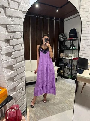 Women Zadig&Voltaire Dress Purple Silk 36 - Bild 1 von 4