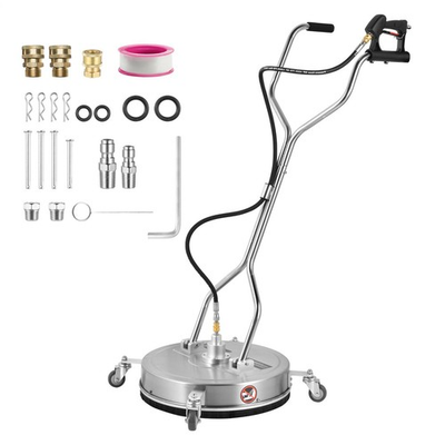 #ad 24quot; Pressure Washer Surface Cleaner Dual Handle Surface Cleaner Stainless Steel $178.06