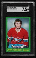 1973-74 O-Pee-Chee Light Back Larry Robinson #237 SGC 7.5 HOF 0a4