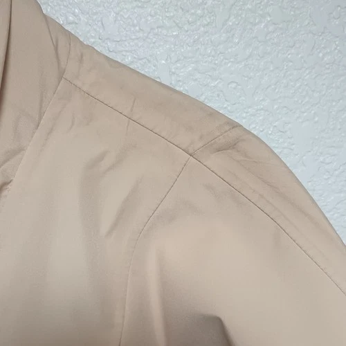PUMA Pronounce Men's Beige Mid-Length Jacket Size L Stand-Up Collar Hidden Hood image 3