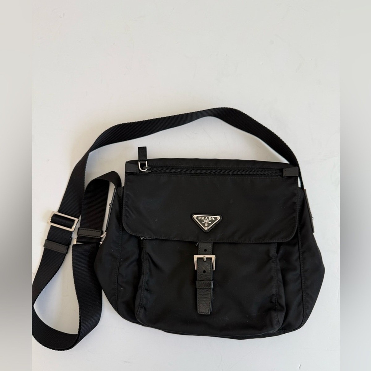Prada Vela Sport Nylon Crossbody Shoulder Bag Black | eBay Prada Vela Sport Nylon Crossbody Shoulder Bag Black | eBay