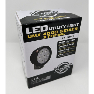 Vision X Lighting 9118307 Xtreme Black 4'' Round 5W Wide LED Flood Light