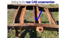 99 00 01 OEM 1999 2000 2001 Ford F250 F350 Under Rear of Cab Frame Crossmember