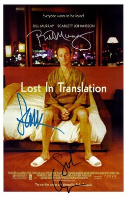 LOST IN TRANSLATION Signed Poster 11x17 Bill Murray, Scarlett Johansson and Sofi