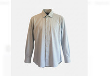 David Donahue Men’s Dress Shirt Trim Fit 16.5 34/35 Plaid Business Formal EUC