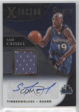 2020-21 Panini Select X-Factor Memorabilia Signatures 42/99 Sam Cassell Auto v9t