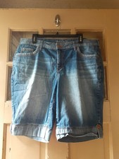 Gloria Vanderbilt All-Around Slimming Effect Woman's Denim Shorts Size 16W