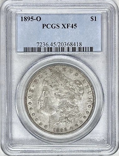 1895 O MORGAN SILVER DOLLAR PCGS XF45