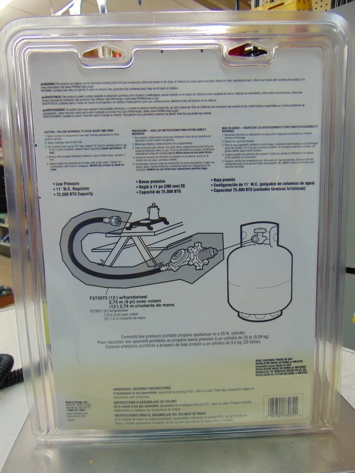 Mr Heater 12' Propane/Hose Regulator Assembly F273072 NIB - Image 2 of 2