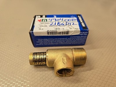Watts 3/4 Inch Adjustable Brass Relief Valve Series 530C for Boilers and Systems