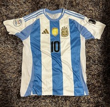 adidas Argentina Lionel Messi #10 Men's Soccer Jersey XL Blue/White