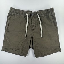 Vuori V370 Performance Shorts Olive Elastic Waist Rip Stop Drawstring Men s 836