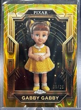 2025 Topps Pixar Gold #76 GABBY GABBY Gold RayWave Etch Refractor 5/25 Toy Story