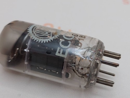 Valvo ECC82 Short Plates 30-deg Angled O-getter Matched Pair (A)-Hamburg '61 Gf0 - Picture 5 of 8