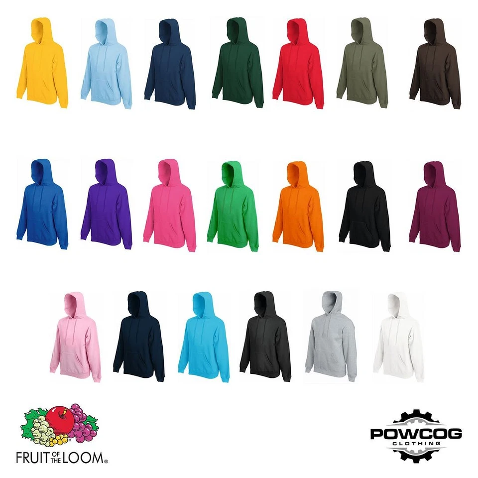 Fruit of the Loom Hoodie Soft Cotton Blend Double Hood Classic Hoody Sizes S–2XL - Image 4 of 4