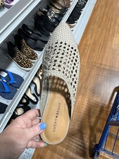 Lucky Brand Gidney Woven Mule Loafers in Sesame
