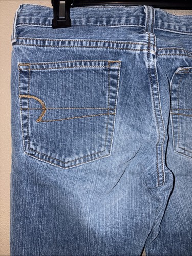 American Eagle Hipster Flare Women's size 6P Petite Medium Wash Blue Denim Jeans - Picture 3 of 3