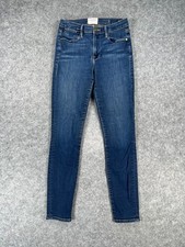 Frame Jeans Women's Size 26 Le High Skinny Crop Stretch Blue Denim Jeans