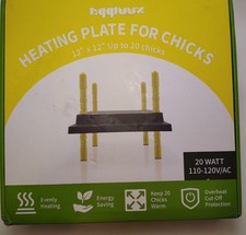 Heating Plate For Chicks 12 X 12 15 to 20 Chicks Height Adjustable New In Box