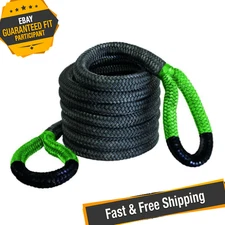 Bubba Rope 176730GRG 1-1/2" x 30' Jumbo Series Synthetic Rope with Green Eyes