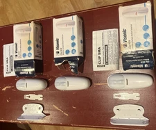 3 Sets Visonic Clip MCW SMA Wireless Curtain Motion Sensor Detector