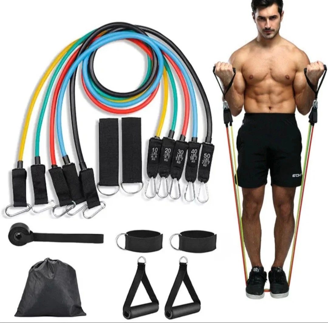 Resistance Bands Set, Workout Bands for Home Gym, Strength Training, Yoga