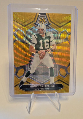 2024 Panini Mosaic Gold Wave #243 Vinny Testaverde 2/17 Jets
