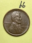 1927-D LINCOLN WHEAT CENT, "AU" CONDITION, #66