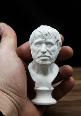 Seneca Bust Mini Statue   Roman Stoic Philosopher Sculpture   Ancient Philosophy