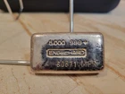 Rare 5 Oz Engelhard Vintage Poured MFR 999 Fine Silver Bar Poured Vintage
