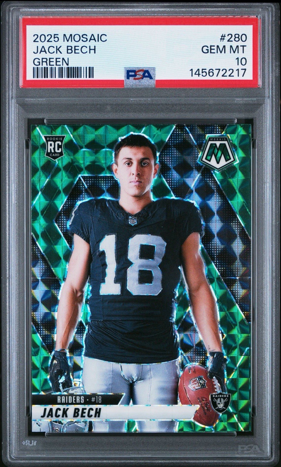 Jack Bech Panini Mosaic #280 Green