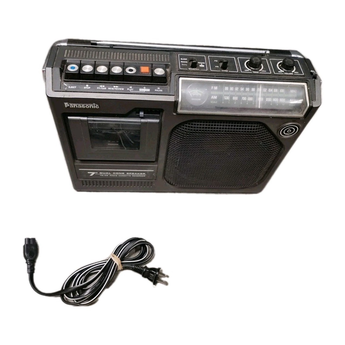 Vintage Panasonic RQ-548S, an FM/AM radio cassette recorder 7