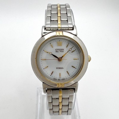 Citizen B230 H20851 Eco Drive Ladies Wristwatch Silver Gold Combo Watch