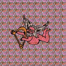 Clásico Jerry Garcia Cupido Arpa Homenaje BLOTTER ART Hoja Perforada Papel Arte