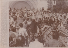 1968 Press Photo Hippies Protest the 1968 Democratic National Convention Chicago