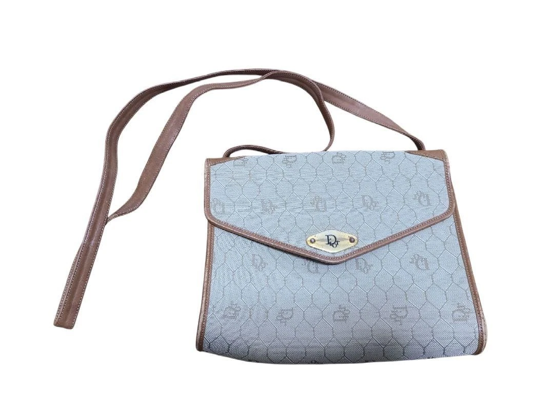 Sac bandoulière Dior PVC authentique beige moyen femme France 117659