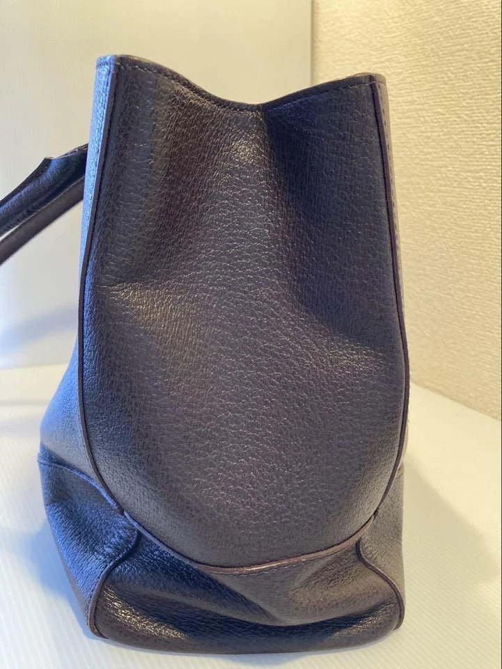 Vivienne Westwood кожаная сумка с короткими ручками темно коричневый логотип пластина стильный подлинный - Изображение 4 из 4