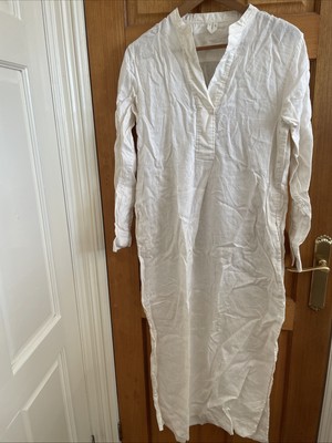 Arket Long 100% Linen Dress Size 8 Uk Eu 36 Off White Colour | eBay UK