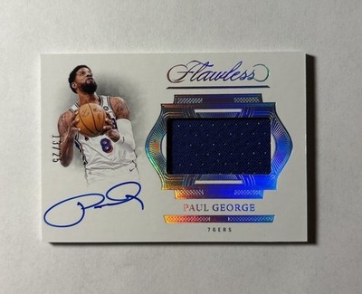 2024-25 Panini Flawless - Horizontal Patch Autographs Paul George #HPA-PGE /25