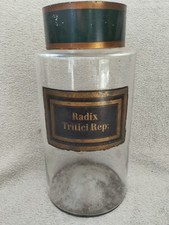 Pot A Pharmacie Apothicaire 19em Verre Soufflé Radix Triciti Rep :