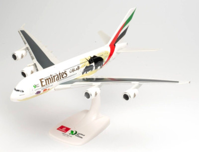 HERPA SnapFit Flugzeug 1:250 Emirates Airbus A380 United for Wildlife 612180