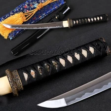 20'' Self-defense Tanto Japanese Samurai Handmade Knife Full Tang Short Sword