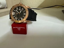 SWISS LEGEND COMMANDER 20067 Black dial  Rose gold tone  WATCH