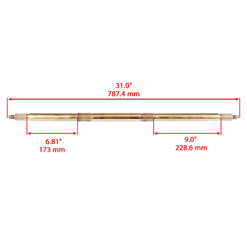 Eje trasero se adapta a Polaris 0453491 Foto 2 de 4