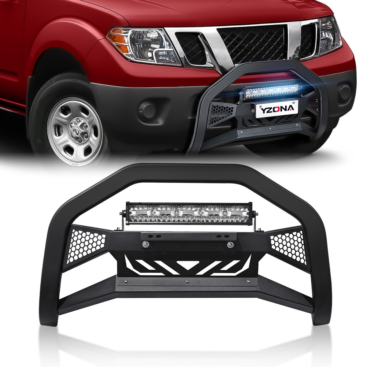 Chrome Stainless Steel Front Bull Bar Push Guard For 2004-2017 Ford F150 – 3" Tubular Grille Guard, Style 0568C, Unbranded
