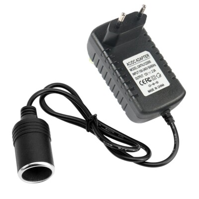 Strom Adapter Spannungswandler 220V Steckdose auf 12V 2A Zigarettenanzünder