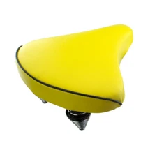 OG GENUINE VINYL BEACH CRUISER LARGE SADDLE BICYCLE SEAT 209 YELLOW