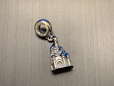 Genuine Pandora Silver S925 Disneyland Paris Cinderella Castle Dangle  Charm