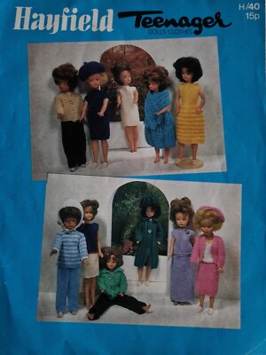 Hayfield STRICKMUSTER Teenager Puppen Kleidung Sindy Barbie 4-lagig Bitte Beschreibung lesen