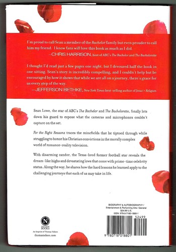 For the Right Reasons: America's Favorite Bachelor on Faith, Love by Sean Lowe - Picture 2 of 2